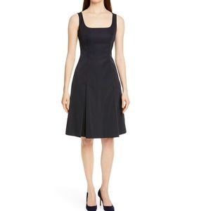 Boss Hugo Boss Dafa Pleated Front Sheath Dress BLK